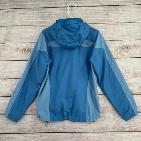 The North‎ Face Hydrenalite Full Zip Rain Jacket Women's Size Medium Blue - Picture 2 of 15